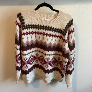 Holiday patterned sweater